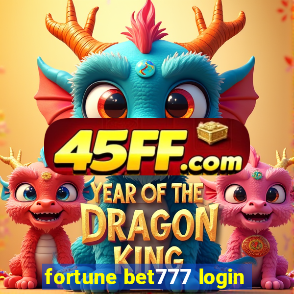 fortune bet777 login